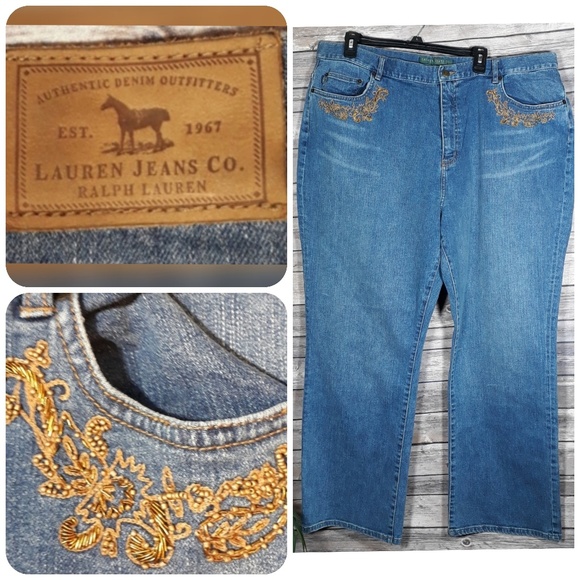 Ralph Lauren Denim - Ralph Lauren Beaded Boho Jeans